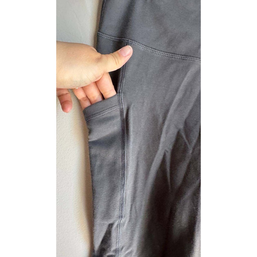 Pact Organic Cotton Black High Rise Leggings Pockets S Athleisure Clean Girl - Picture 5 of 5